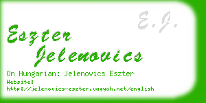 eszter jelenovics business card